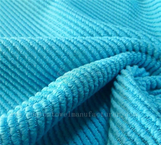 China Bulk Custom blue Pearl Cleaning Towel Factory